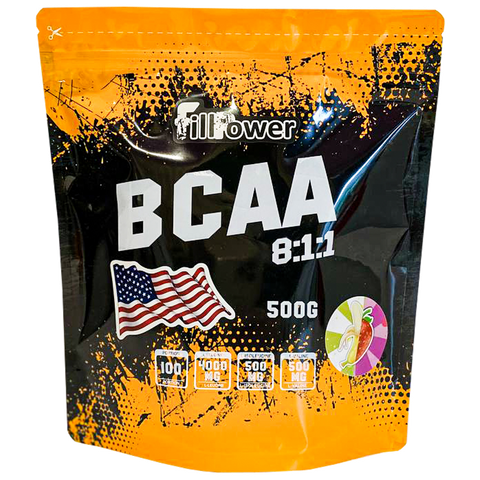 FillPower BCAA 8:1:1 500g Полуниця-банан bcaa_mix фото